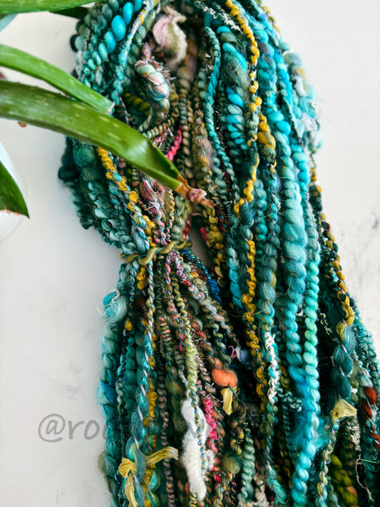 75 yards / Hand Spun Art Yarn