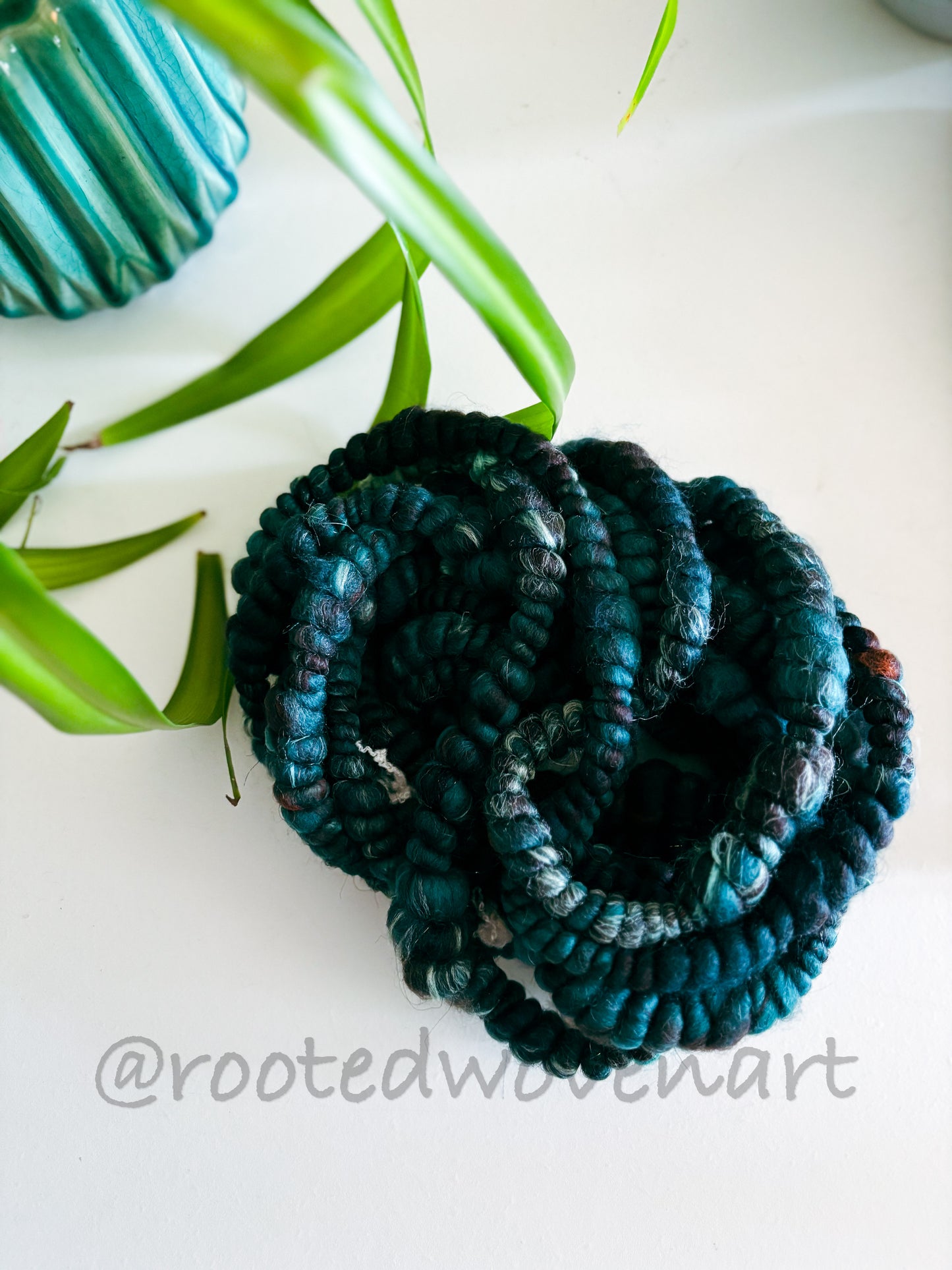 4.5 yards / Hand Spun Art Yarn