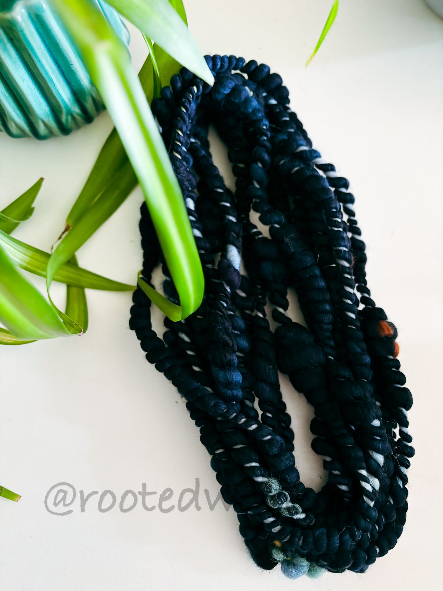 4.5 yards / Hand Spun Art Yarn