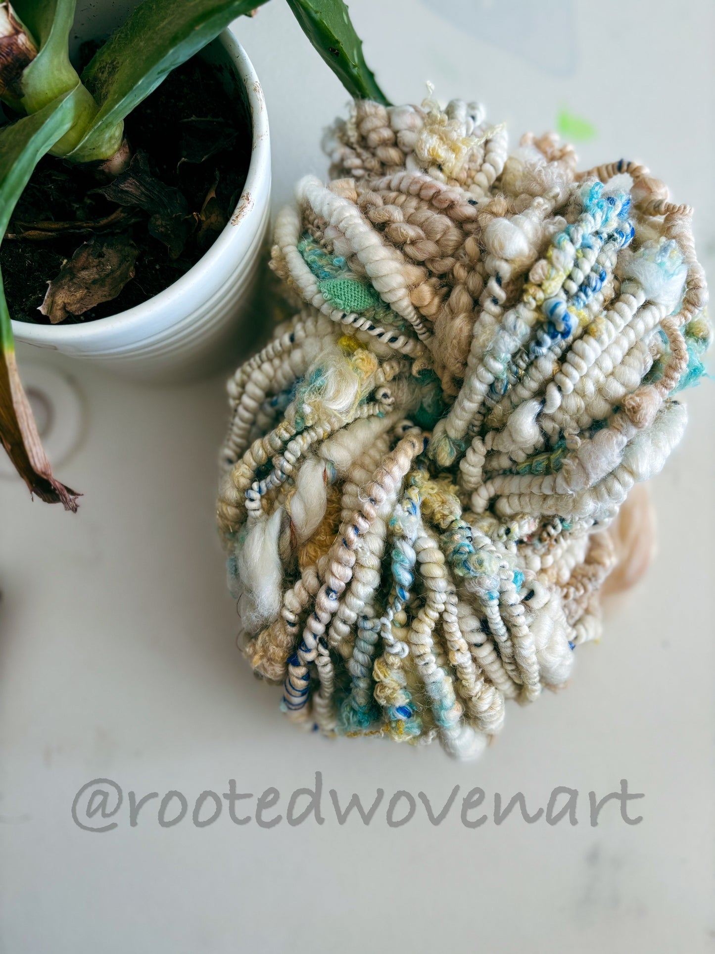 81 yards / Hand Spun Art Yarn