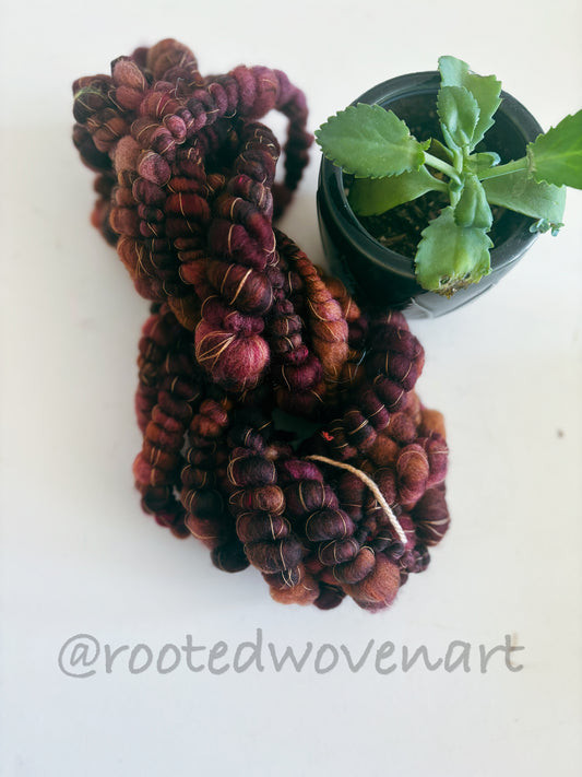6 yards / Hand Spun Art Yarn