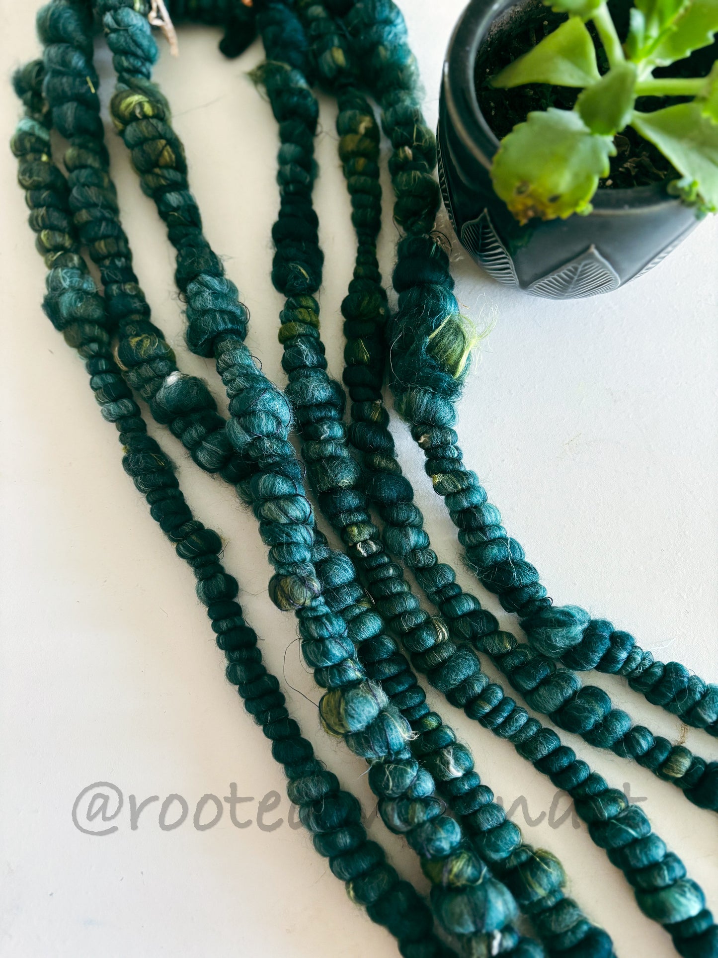 4.5 yards / Hand Spun Art Yarn