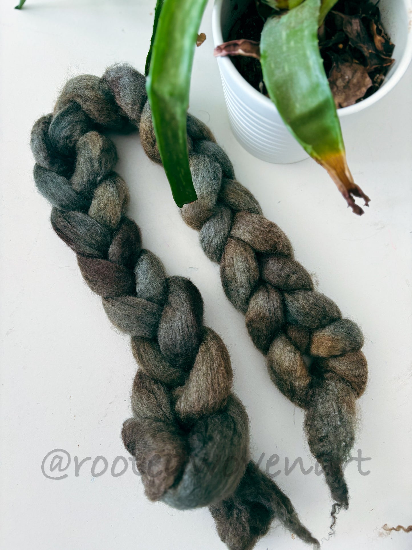 Hand dyed Corriedale