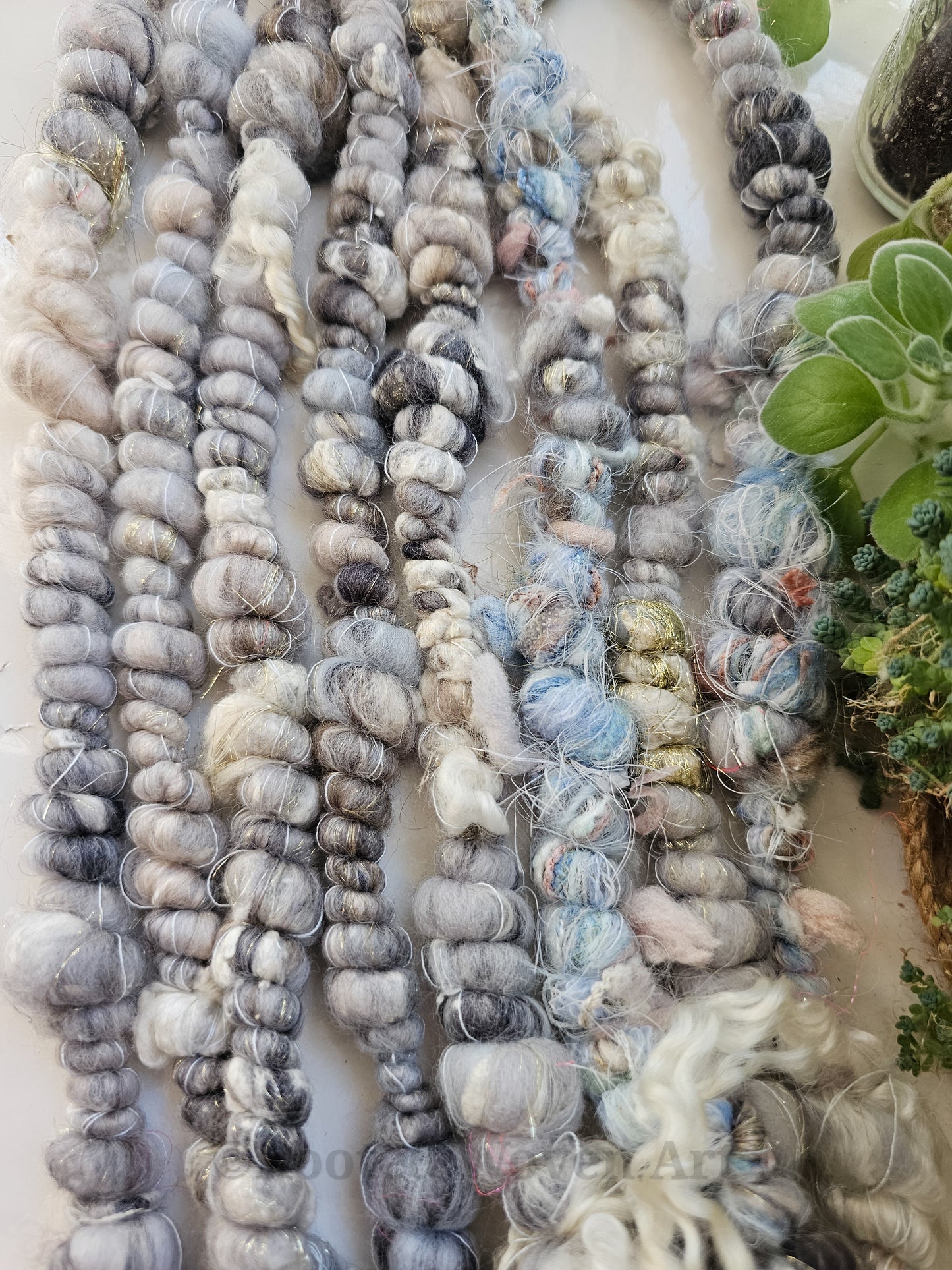 6 yards / Hand Spun Art Yarn