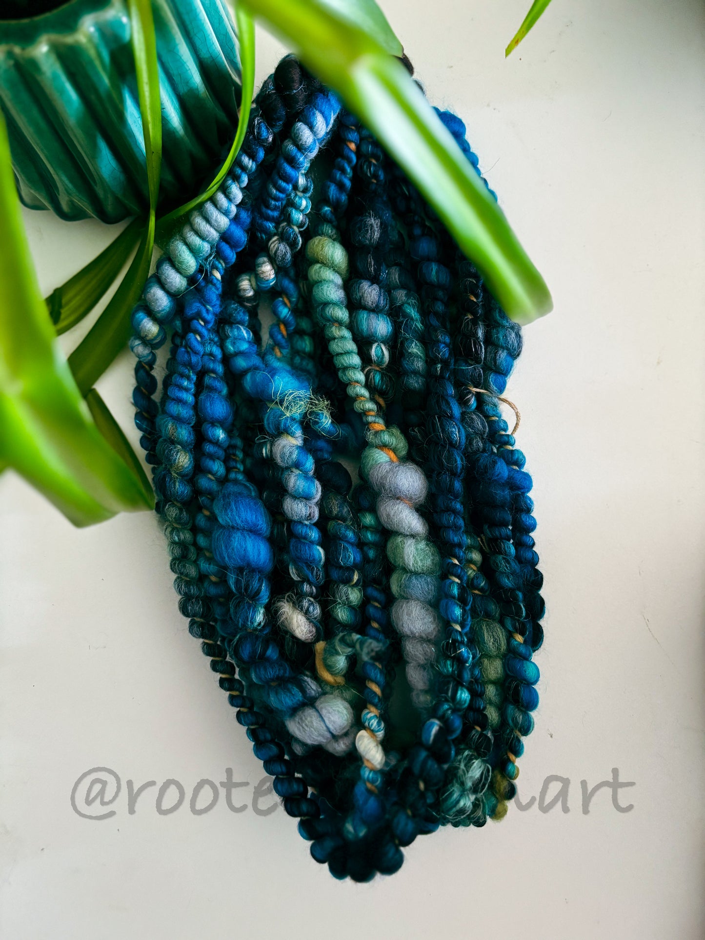 4.5 yards / Hand Spun Art Yarn