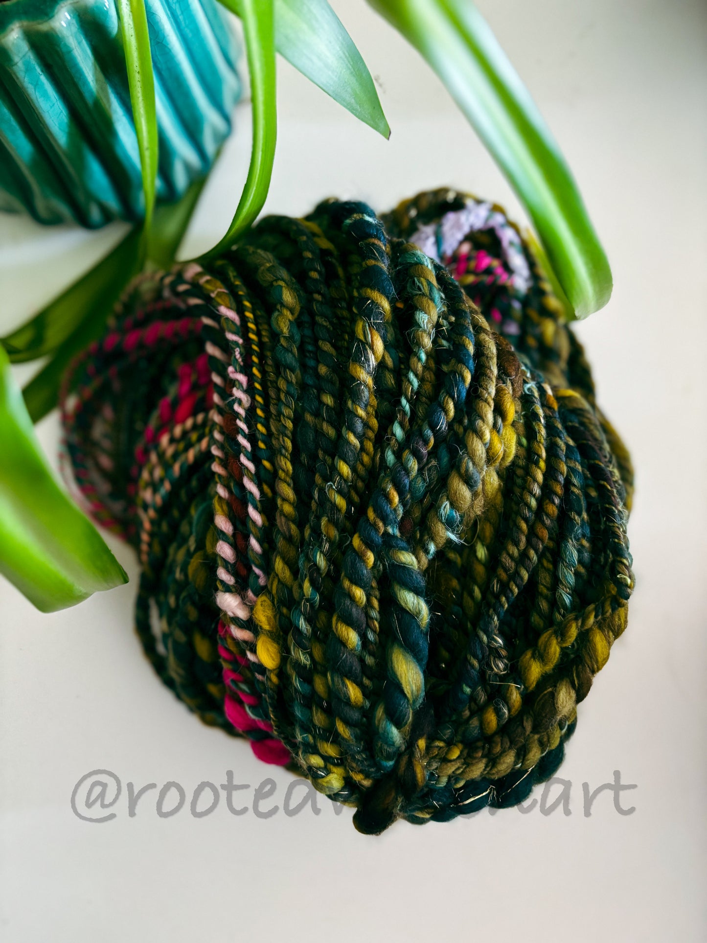 25 yards / Hand Spun Art Yarn