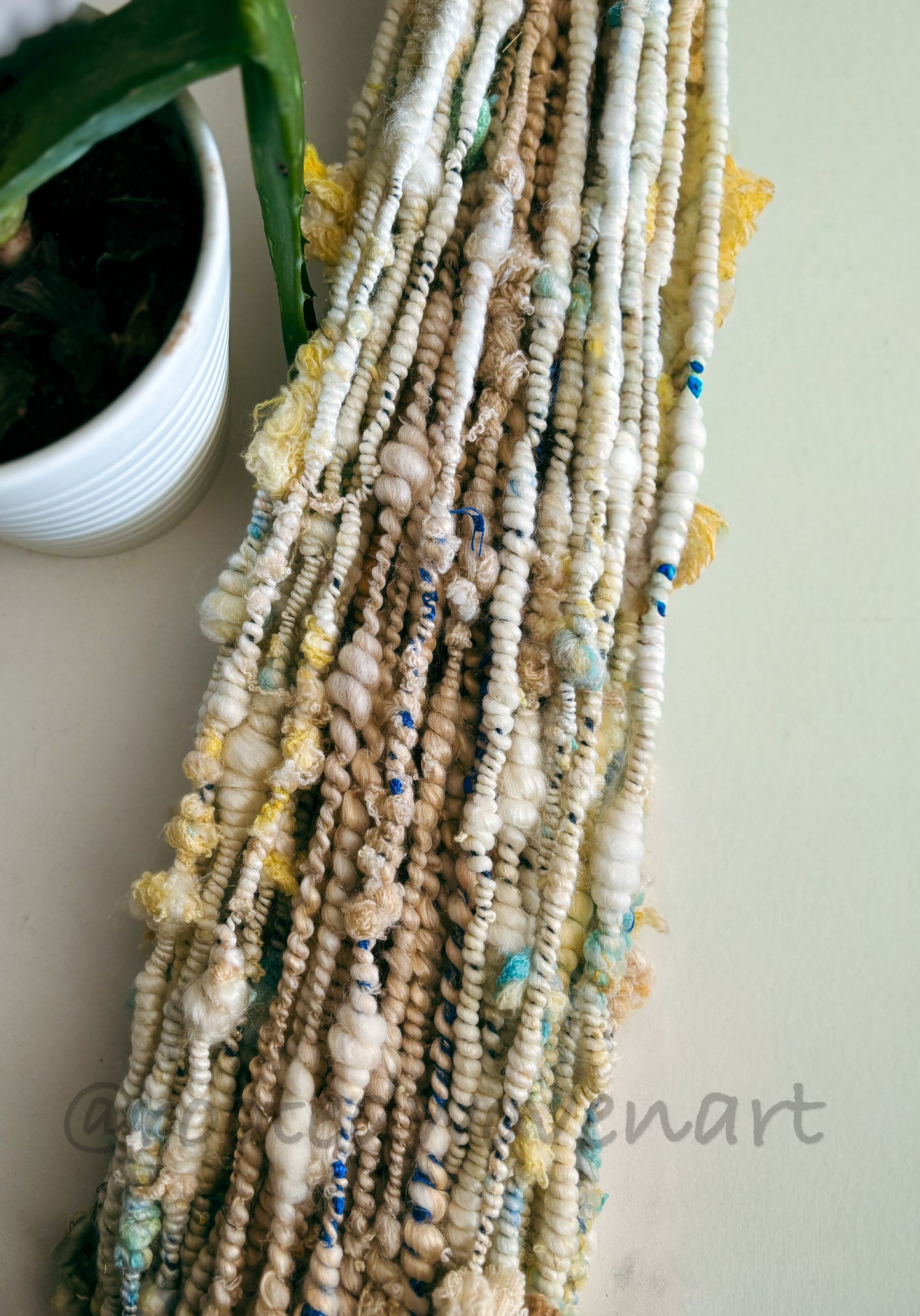 81 yards / Hand Spun Art Yarn