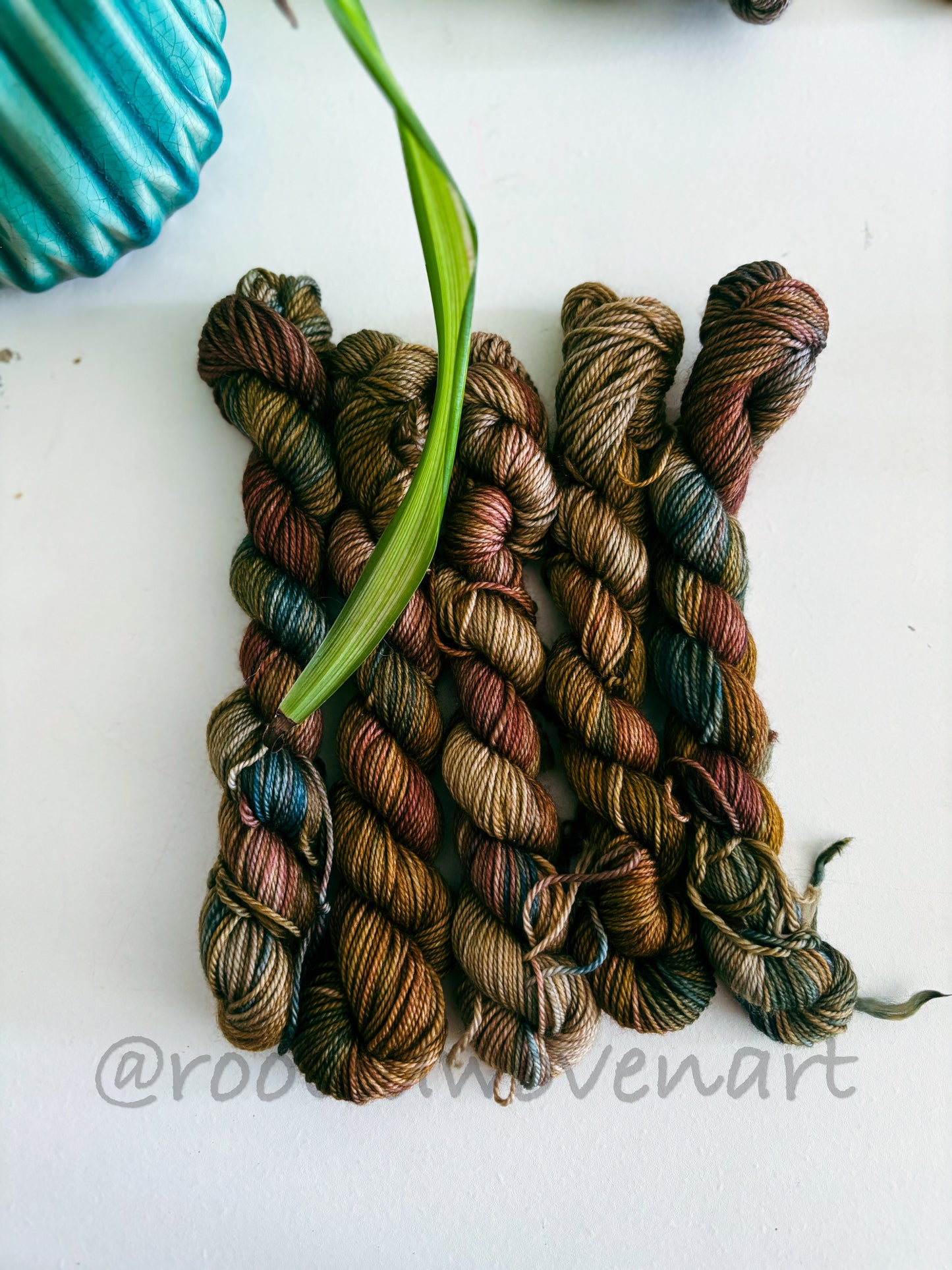 Hand dyed mini skeins