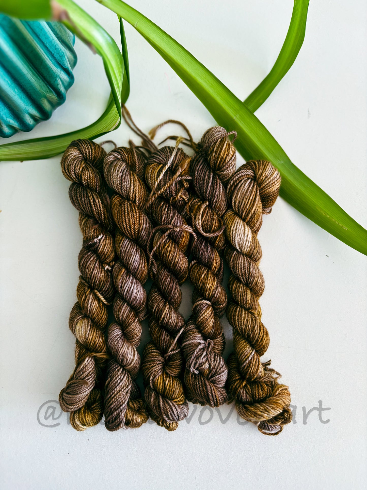 Hand dyed mini skeins