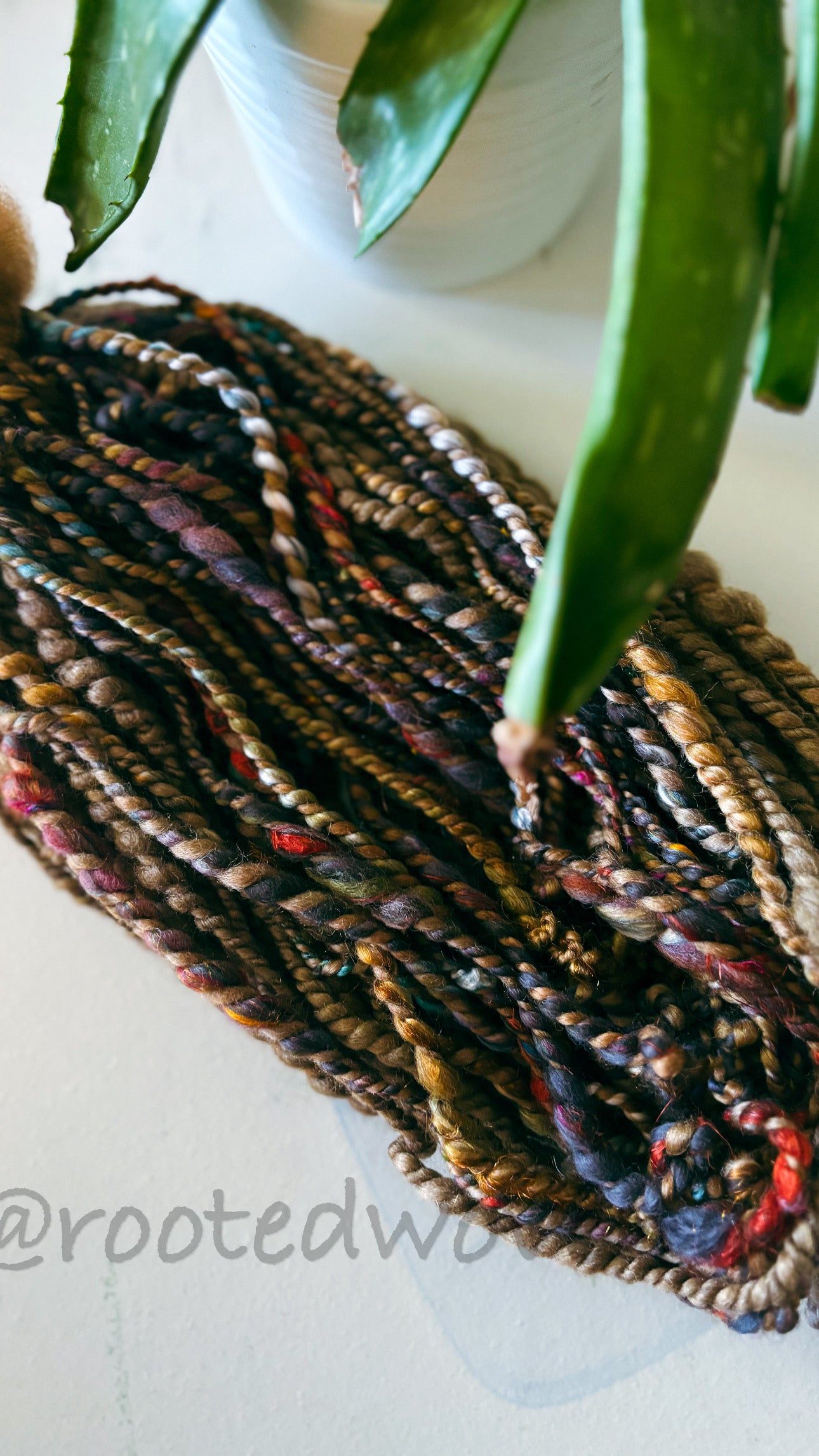 56 yards / Hand Spun Art Yarn