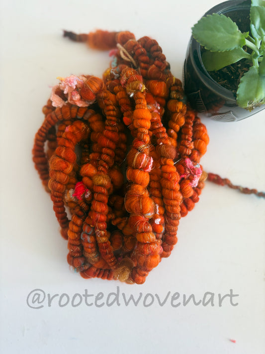 4.5 yards / Hand Spun Art Yarn
