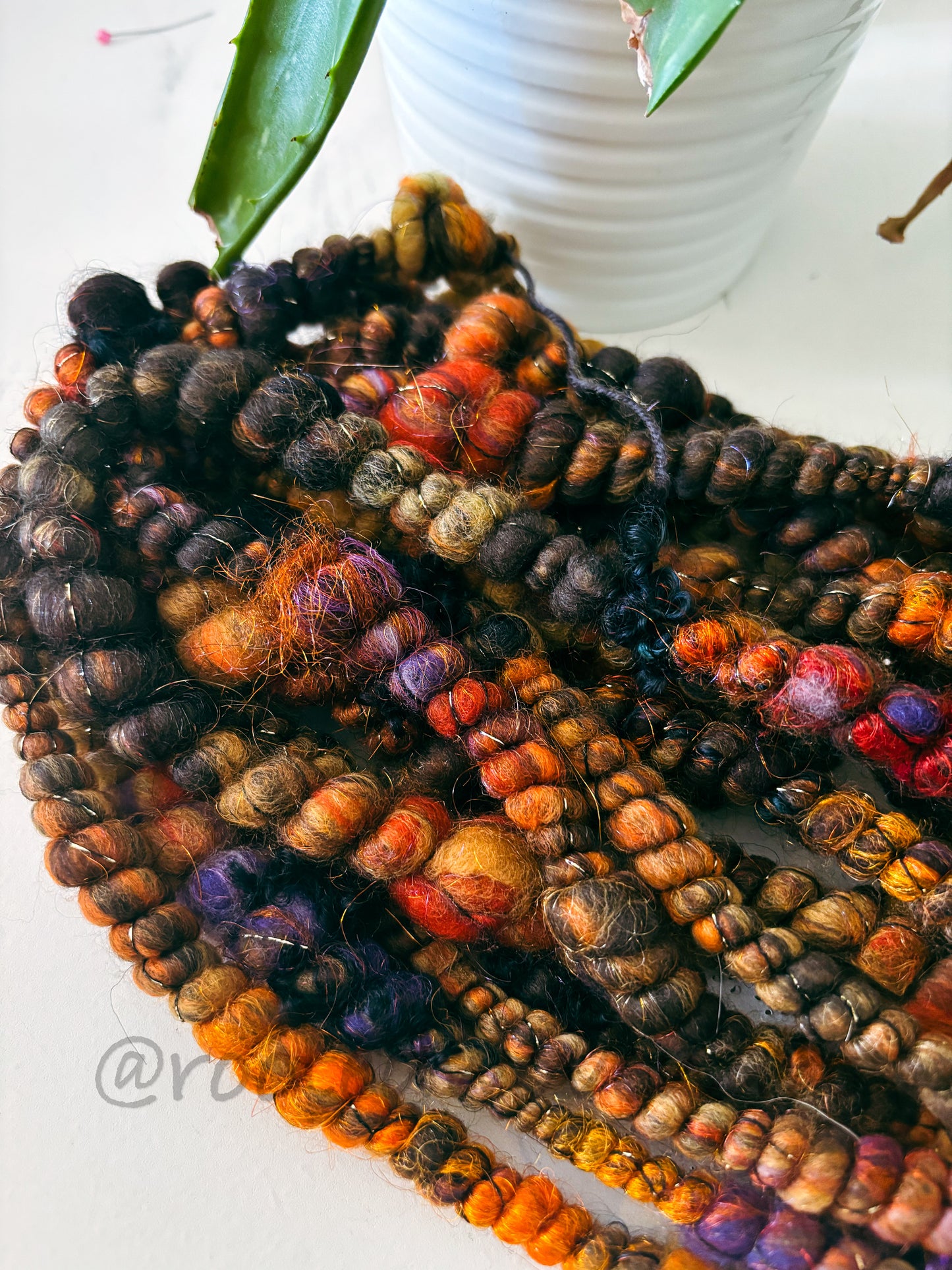 5 yards / Hand Spun Art Yarn