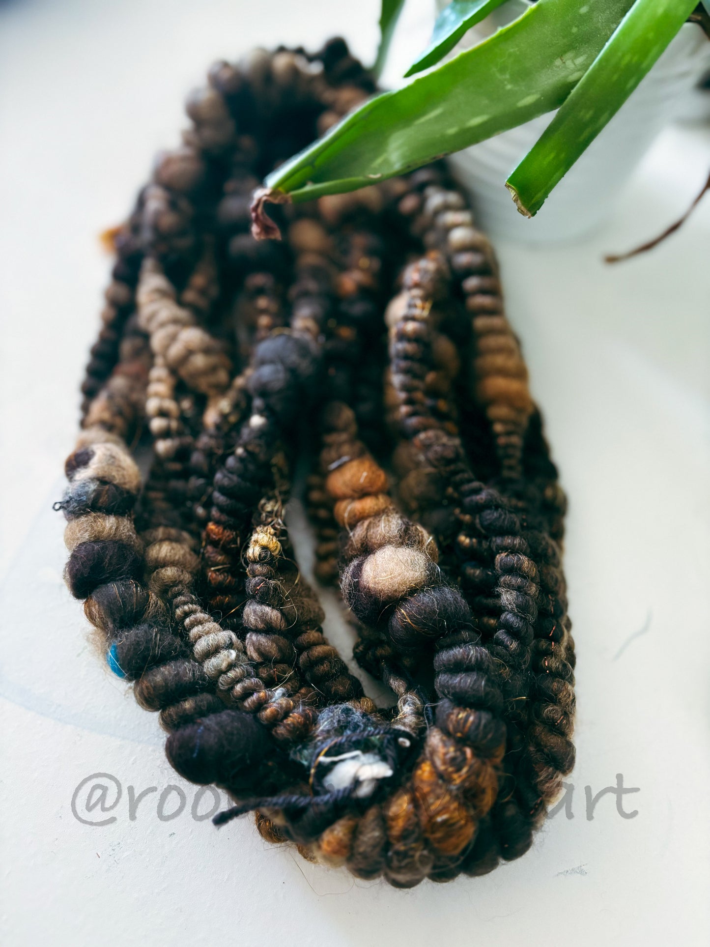 6 yards / Hand Spun Art Yarn