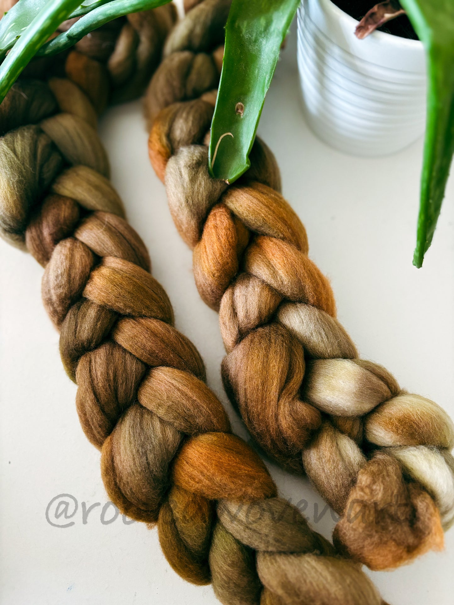 Hand dyed Non superwash merino