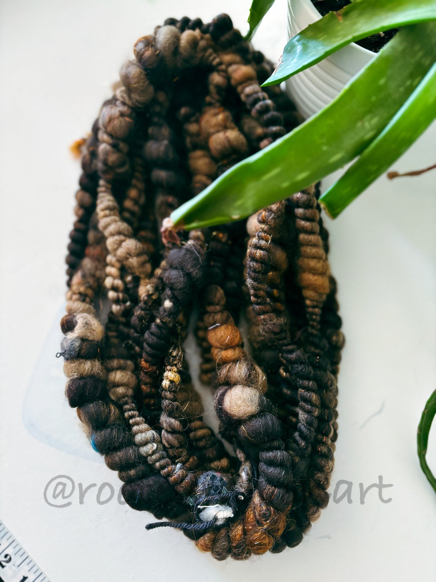6 yards / Hand Spun Art Yarn