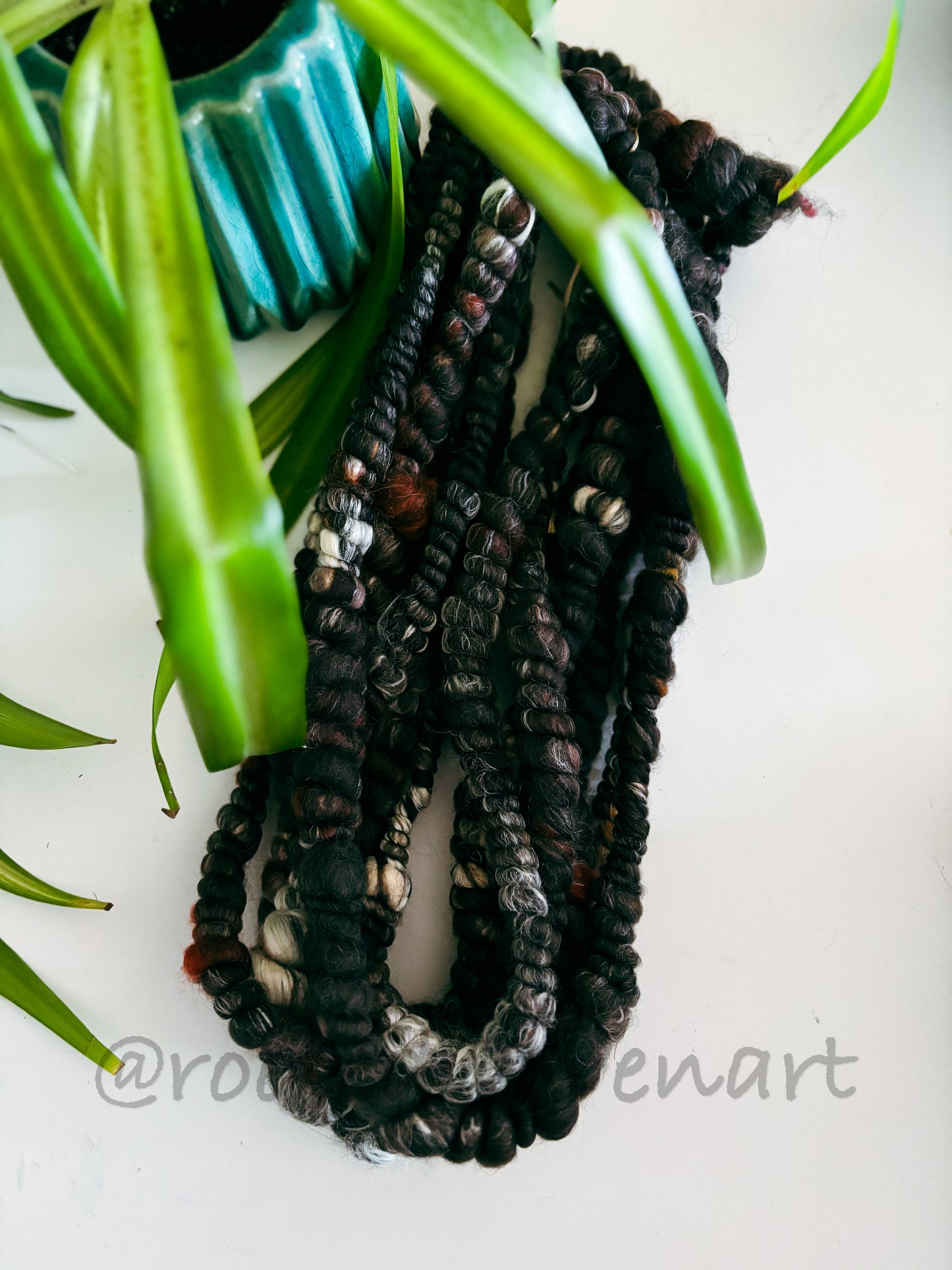 4.5 yards / Hand Spun Art Yarn