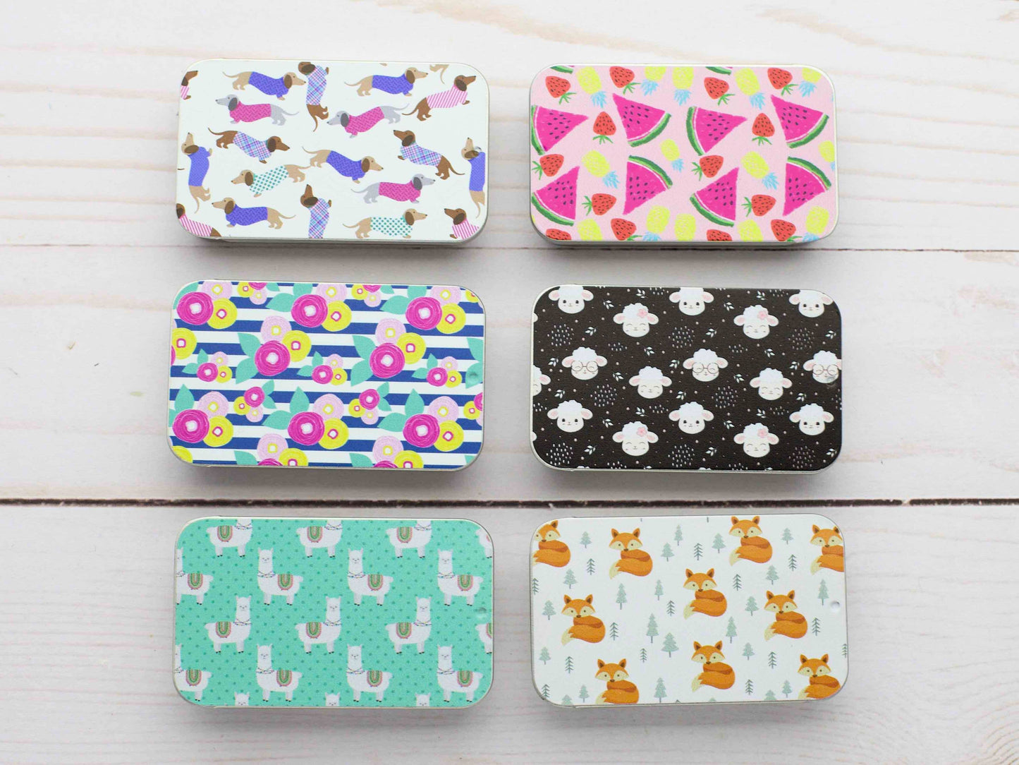Slide Top Storage Tins