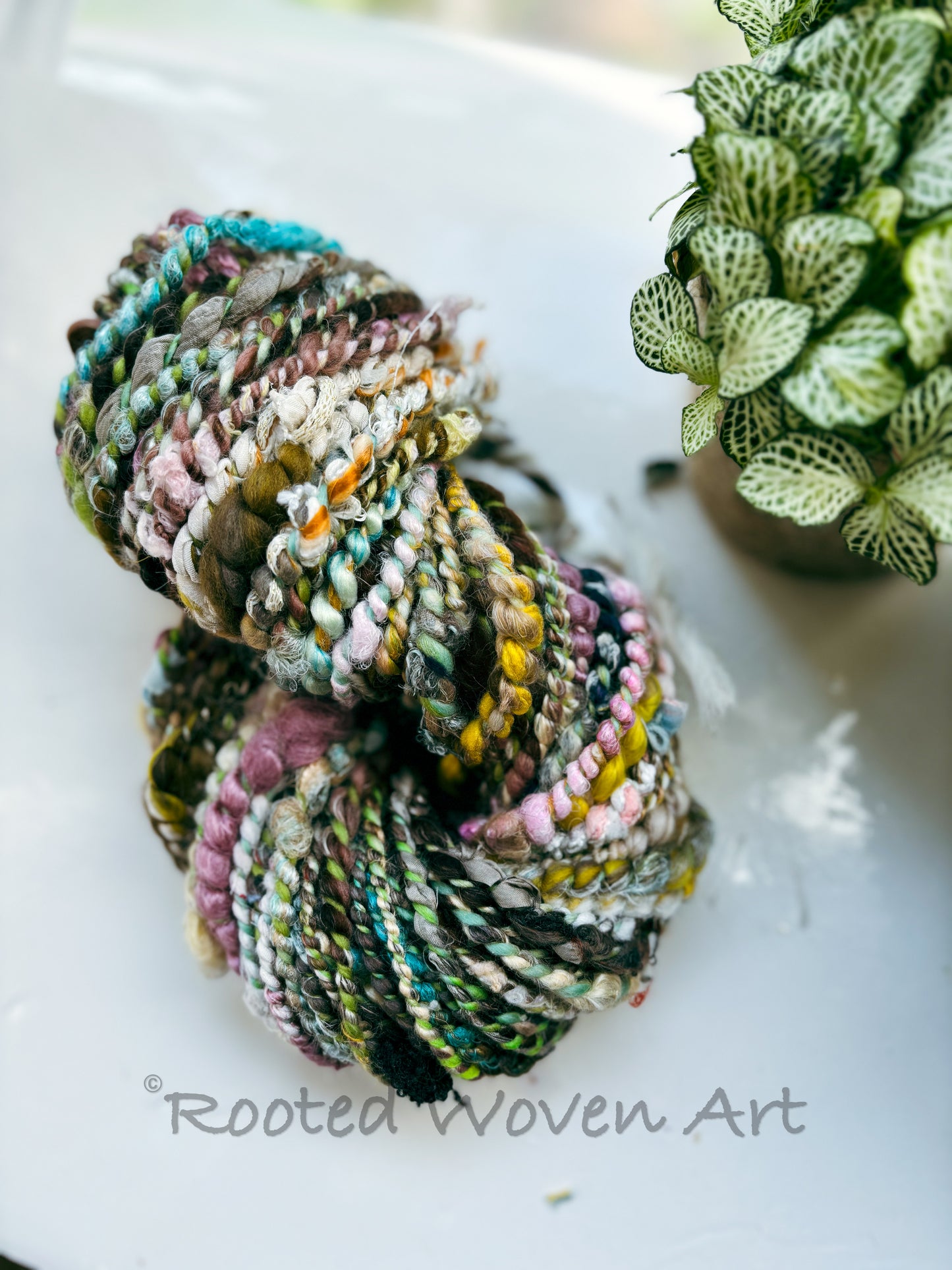 20 yards / Hand Spun Art Yarn