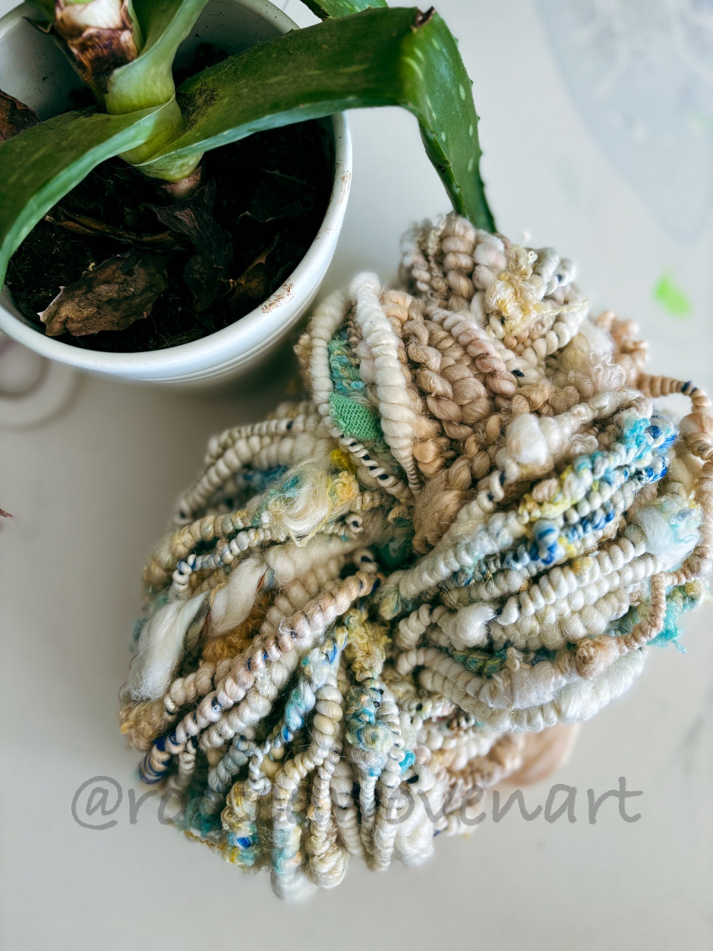 81 yards / Hand Spun Art Yarn