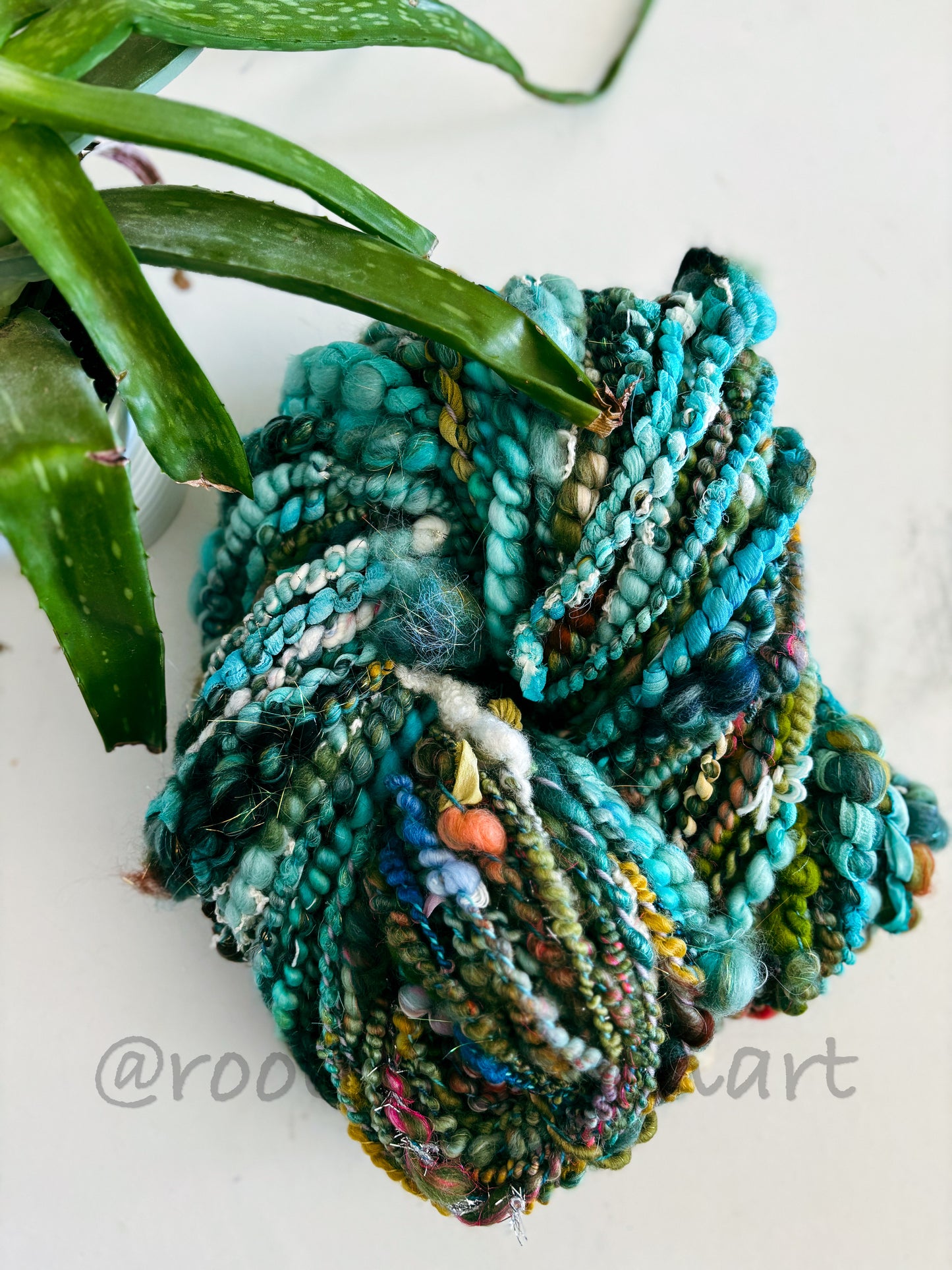 75 yards / Hand Spun Art Yarn