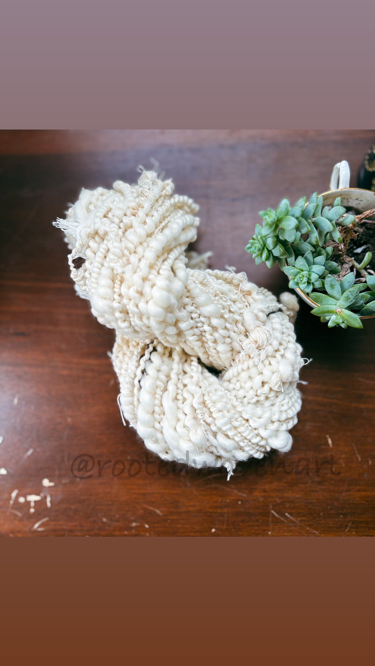40 yards / Hand Spun Art Yarn