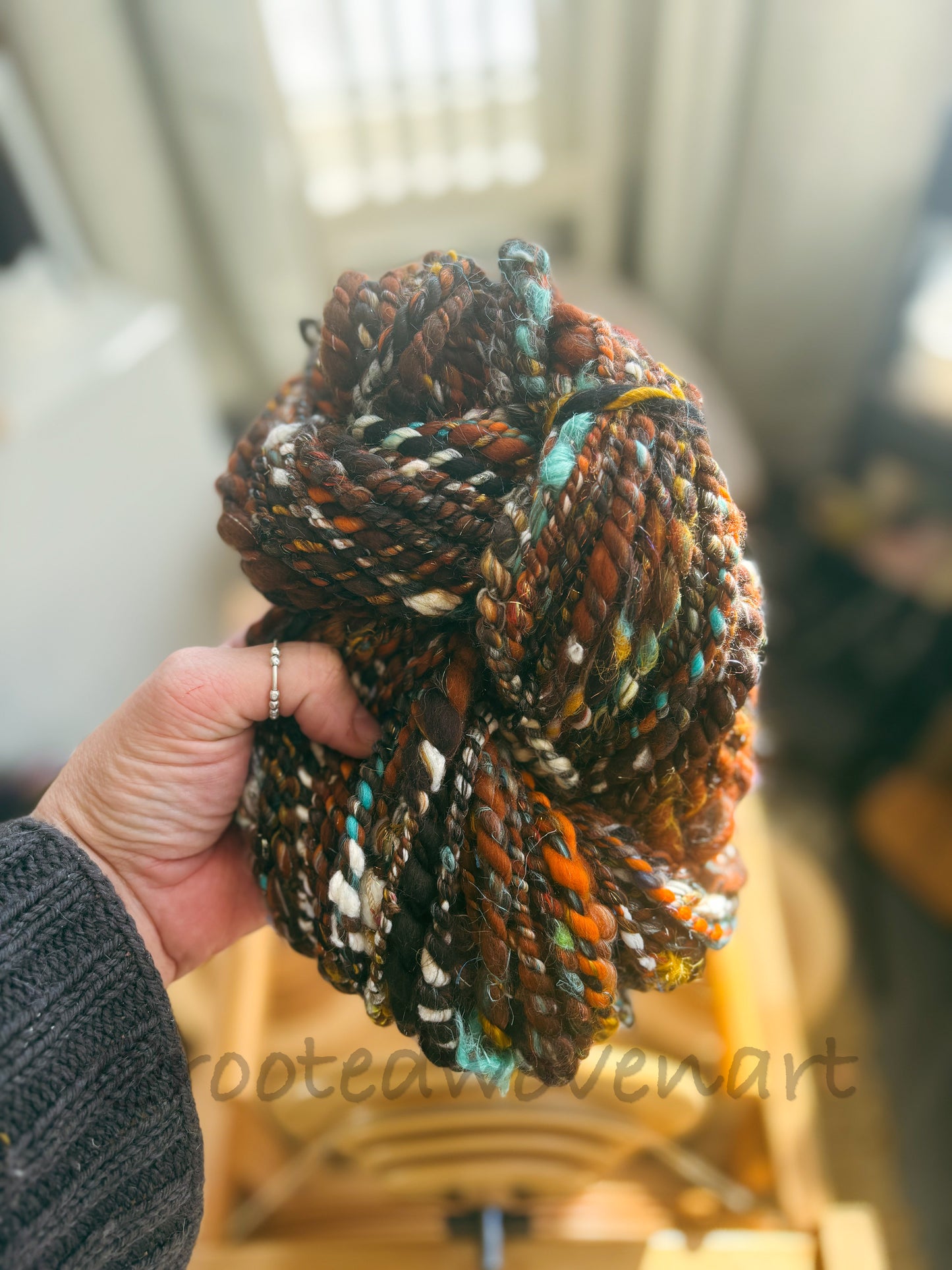 25 yards / Hand Spun Art Yarn