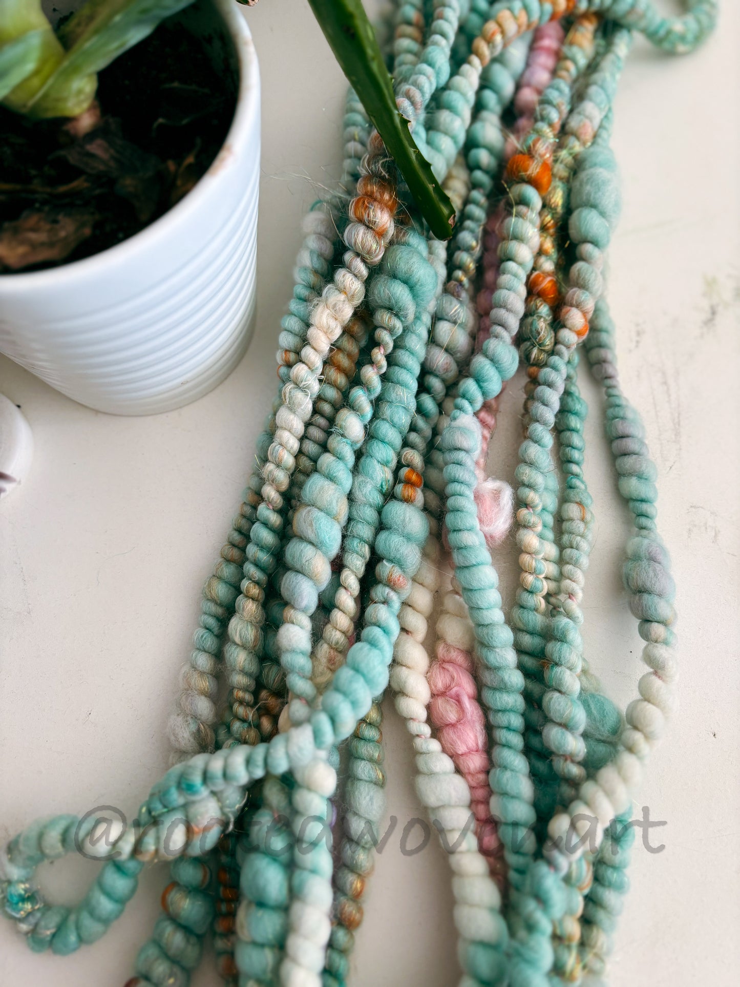 5 yards / Hand Spun Art Yarn