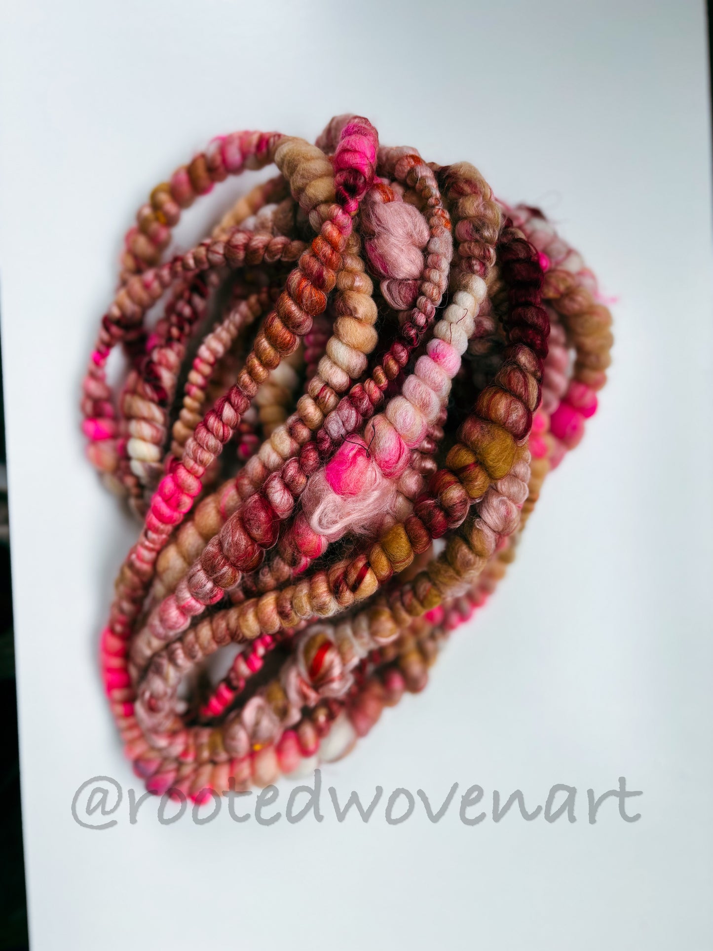 3 Yards / Hand Spun Art Yarn