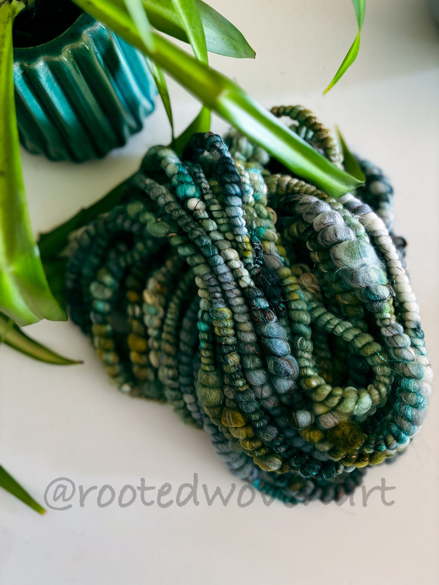 4.5 yards / Hand Spun Art Yarn