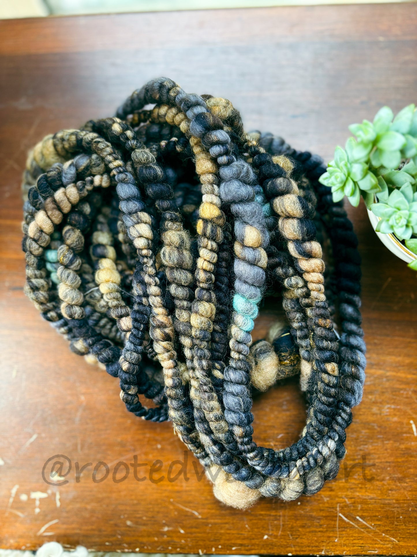 3 yards  / Hand Spun Art Yarn