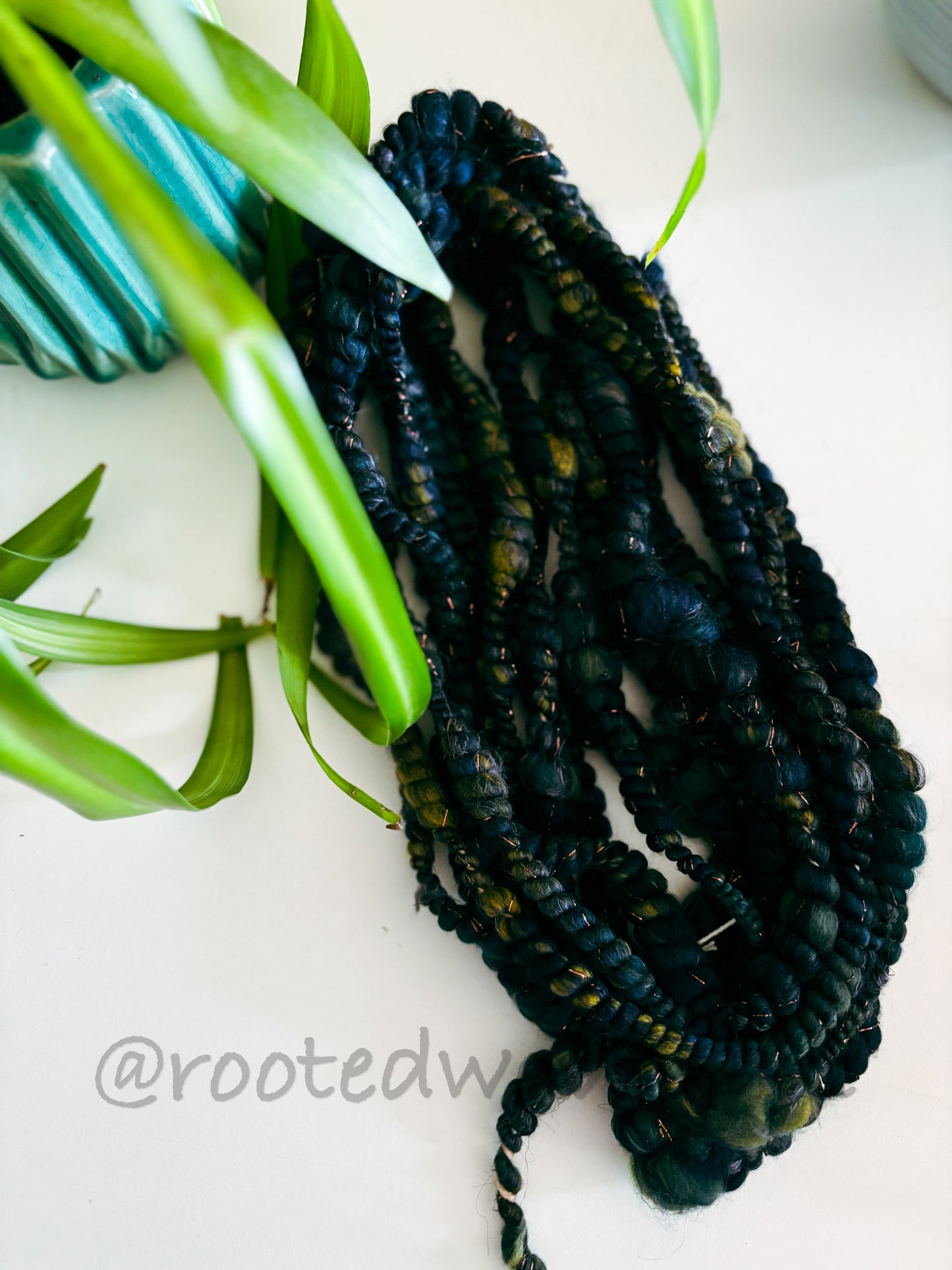 4.5 yards / Hand Spun Art Yarn