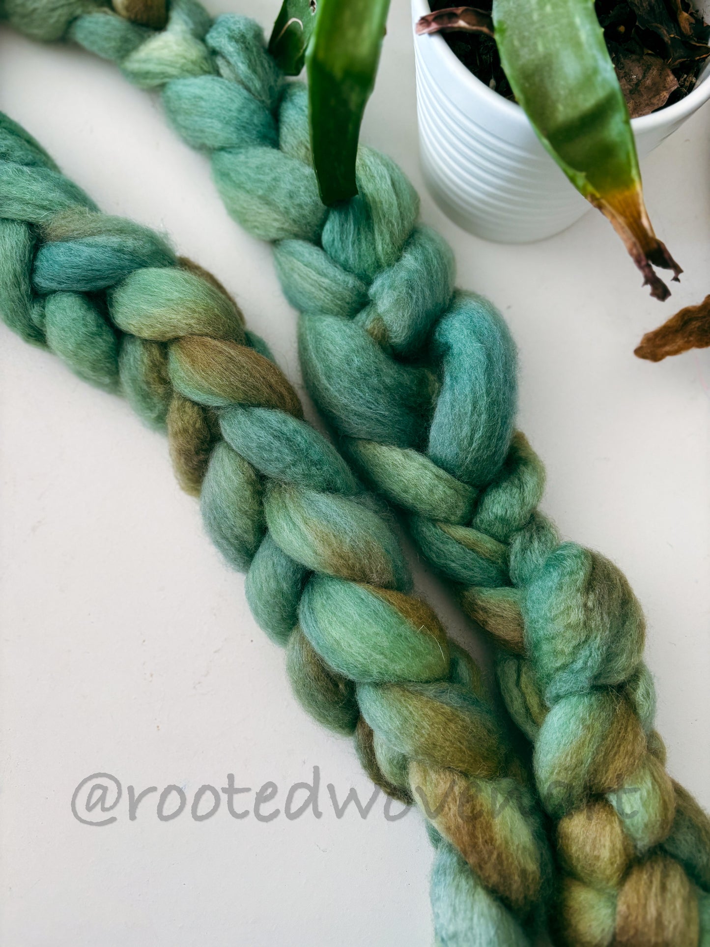 Hand dyed Corriedale