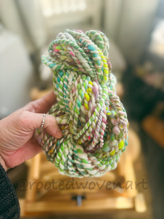 25 yards / Hand Spun Art Yarn