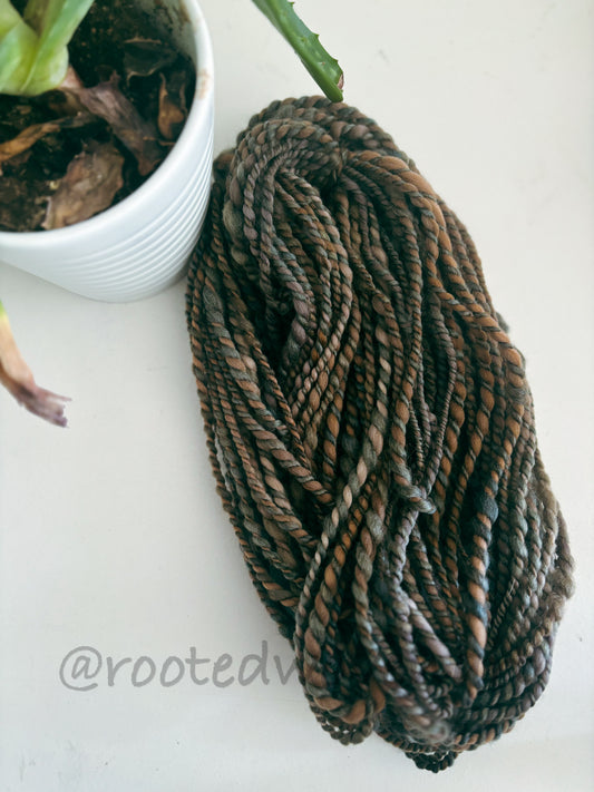 20 yards / Hand spun Art yarn