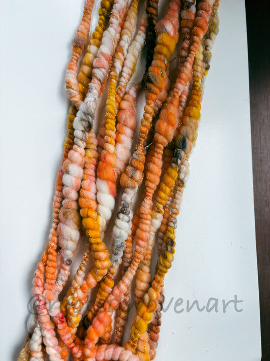 3 Yards / Hand Spun Art Yarn
