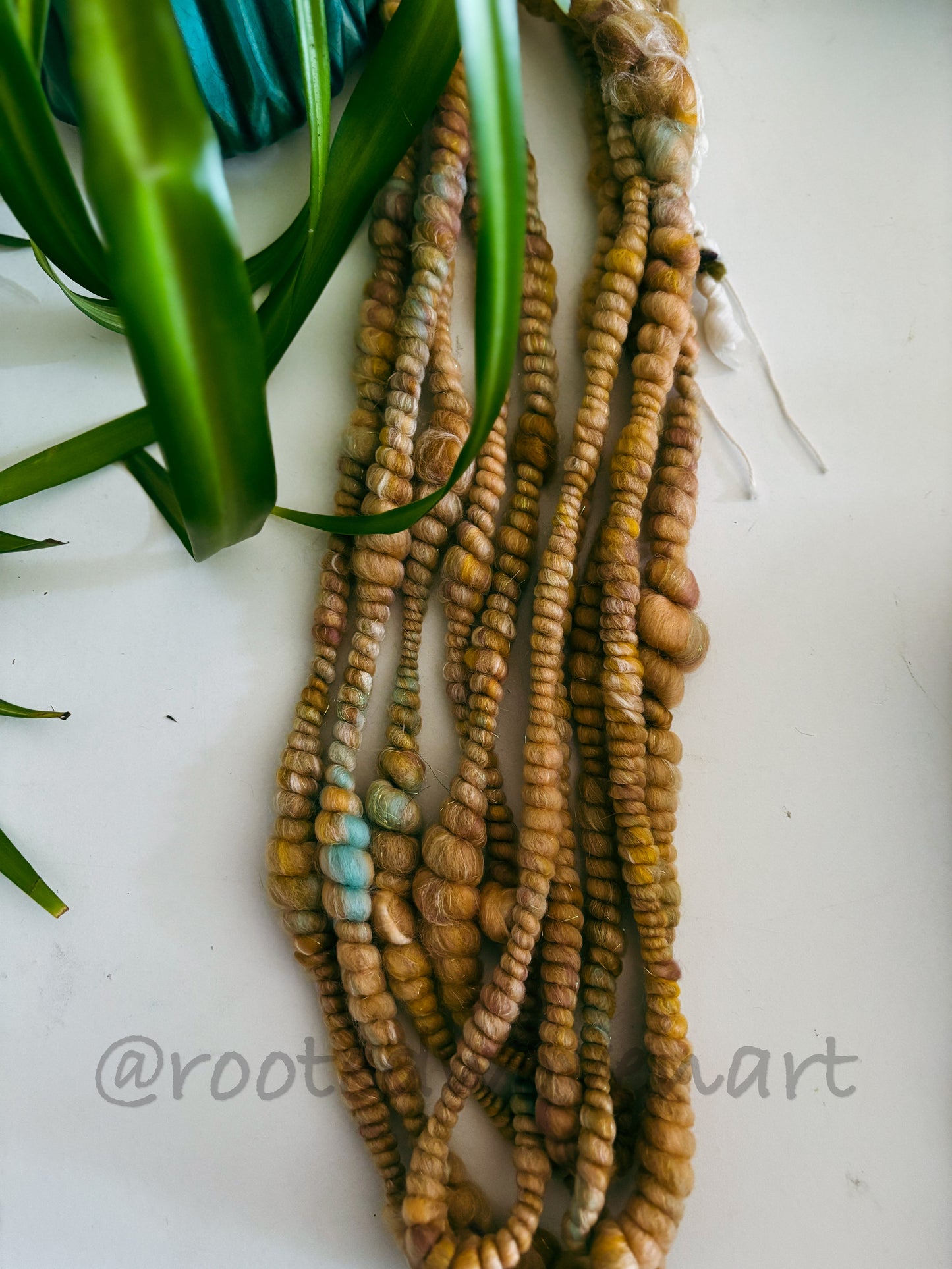 4.5 yards / Hand Spun Art Yarn