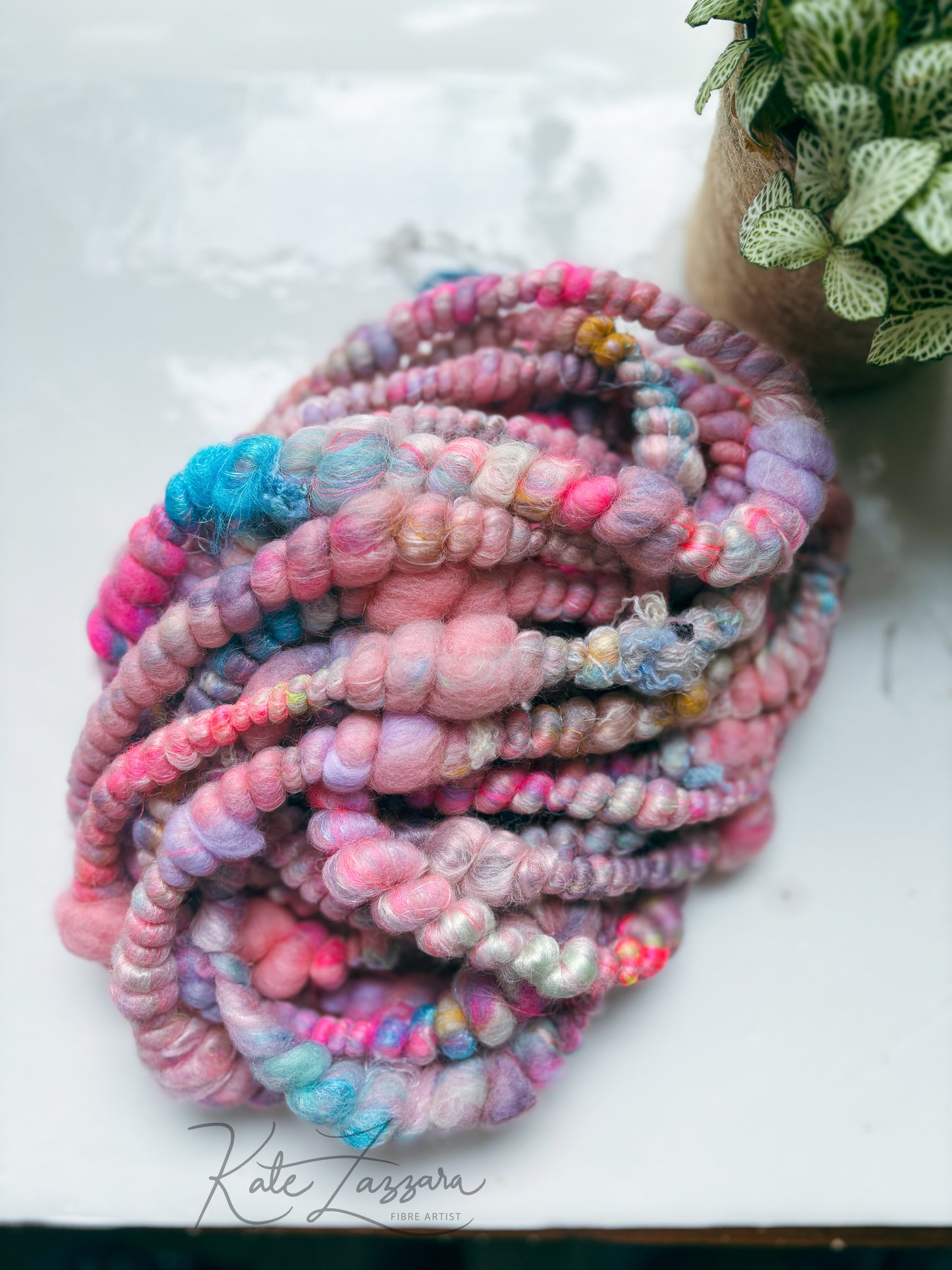 2 yards / Hand Spun Art Yarn