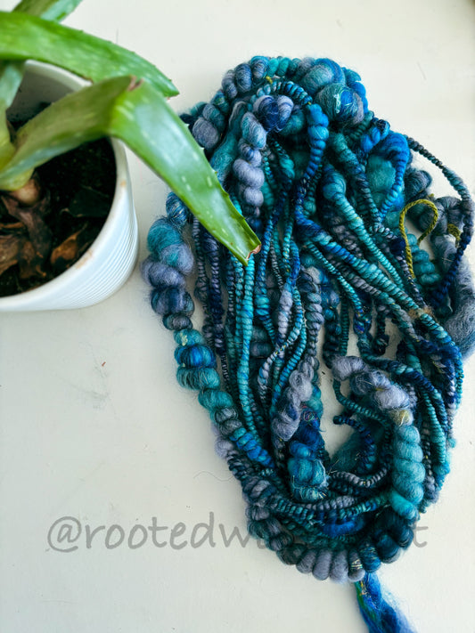10.5 yards / Hand Spun Art Yarn