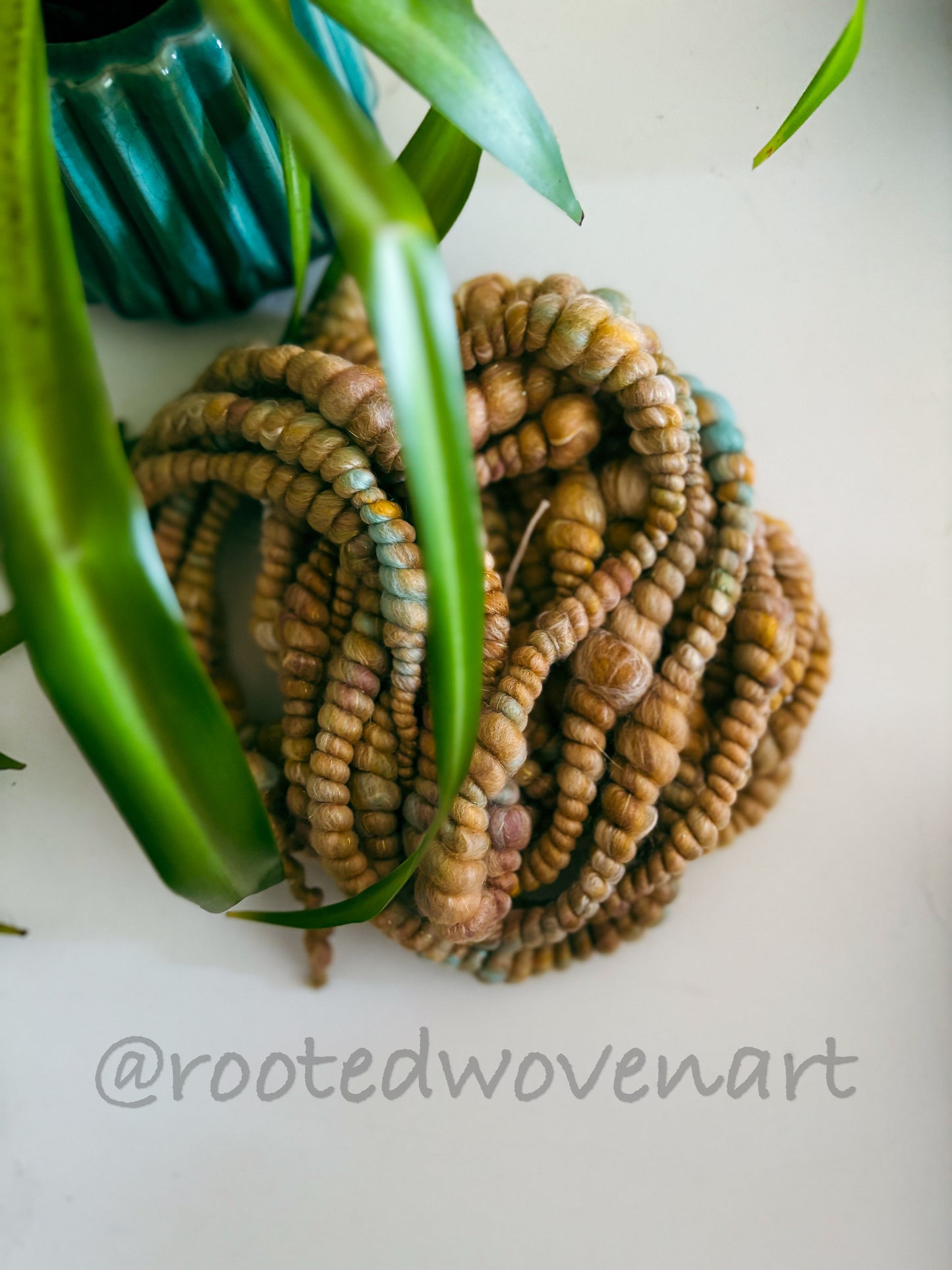 4.5 yards / Hand Spun Art Yarn