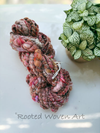 5 yards / hand spun Art yarn