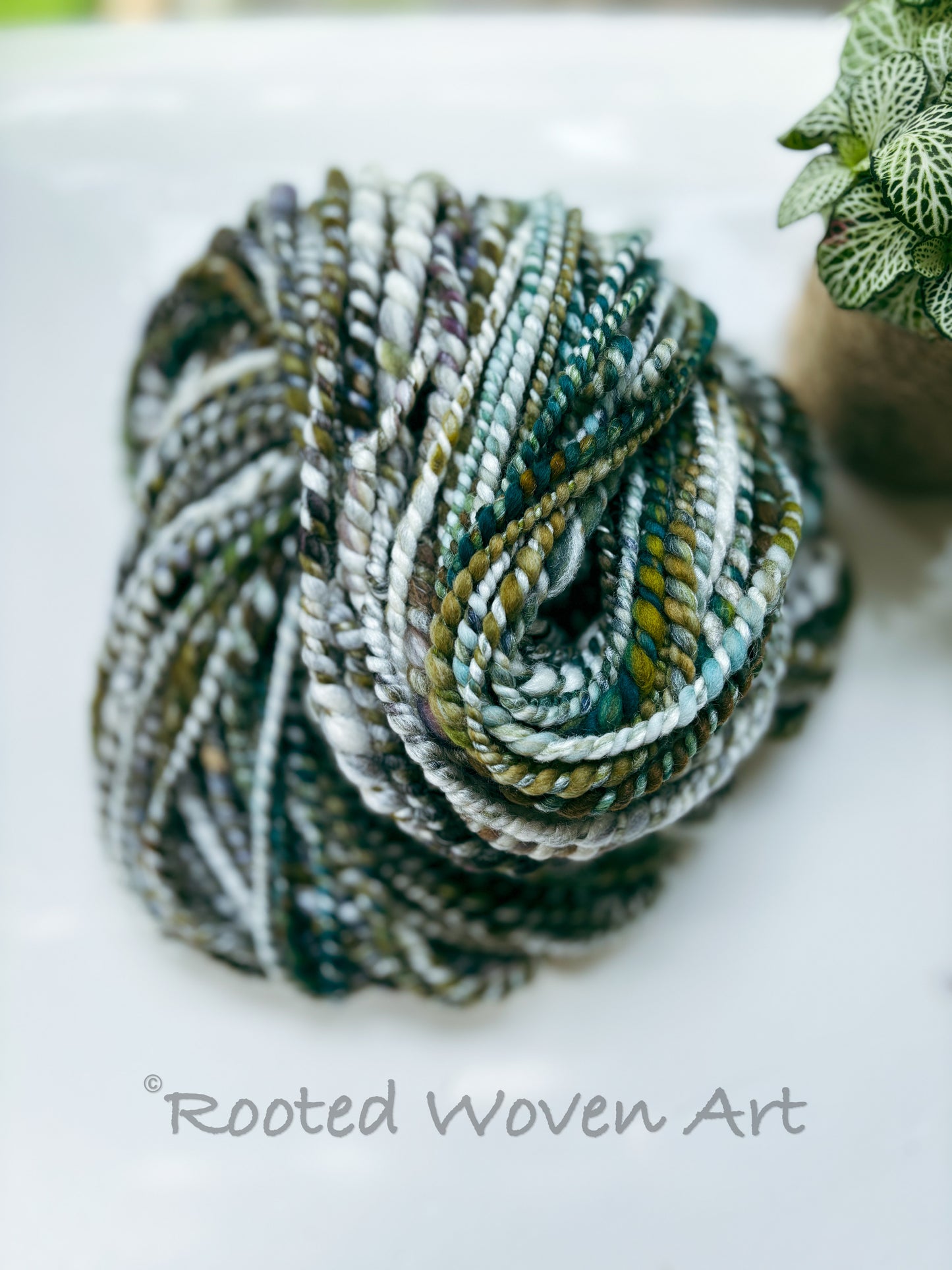 20 yards / Hand Spun Art Yarn