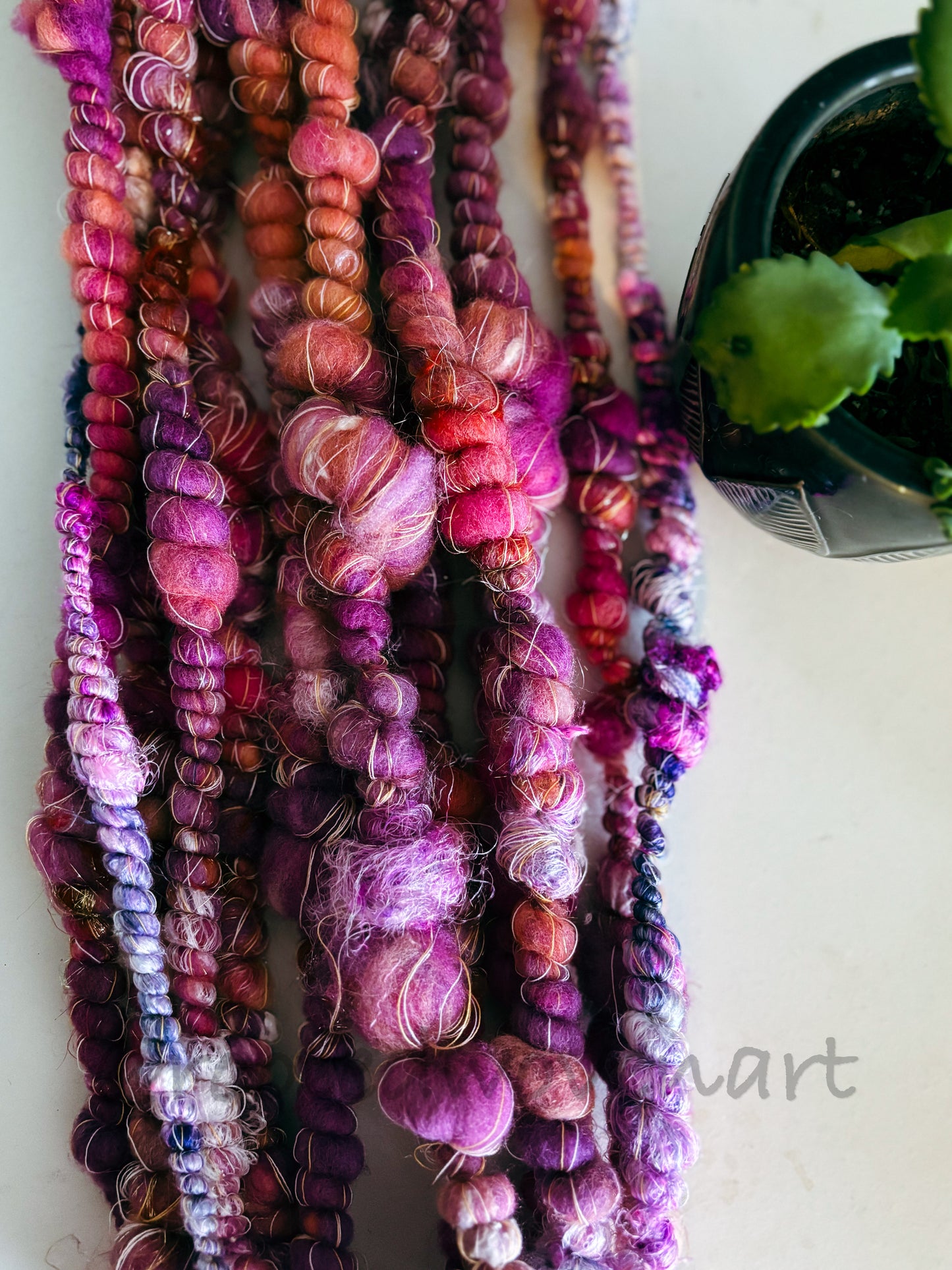 4.5 yards / Hand Spun Art Yarn