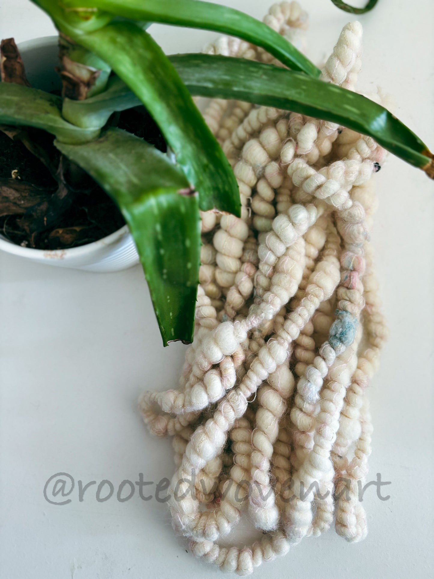 5 yards / Hand spun Art yarn