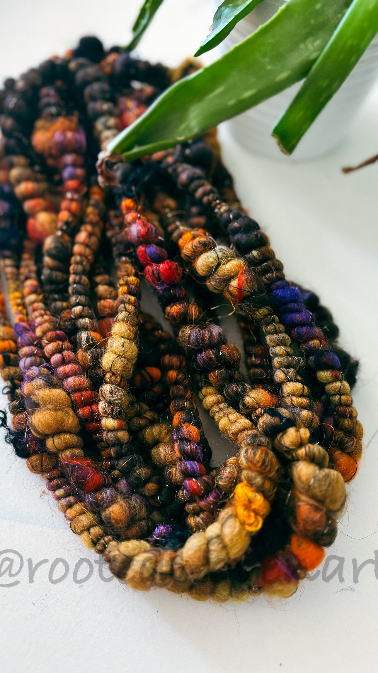 5 yards / Hand Spun Art Yarn