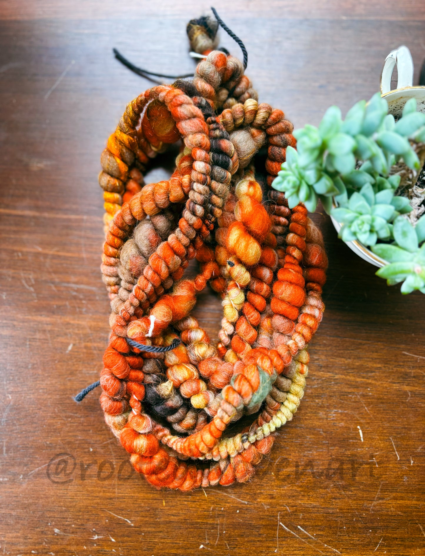 3 yards / Hand Spun Art Yarn