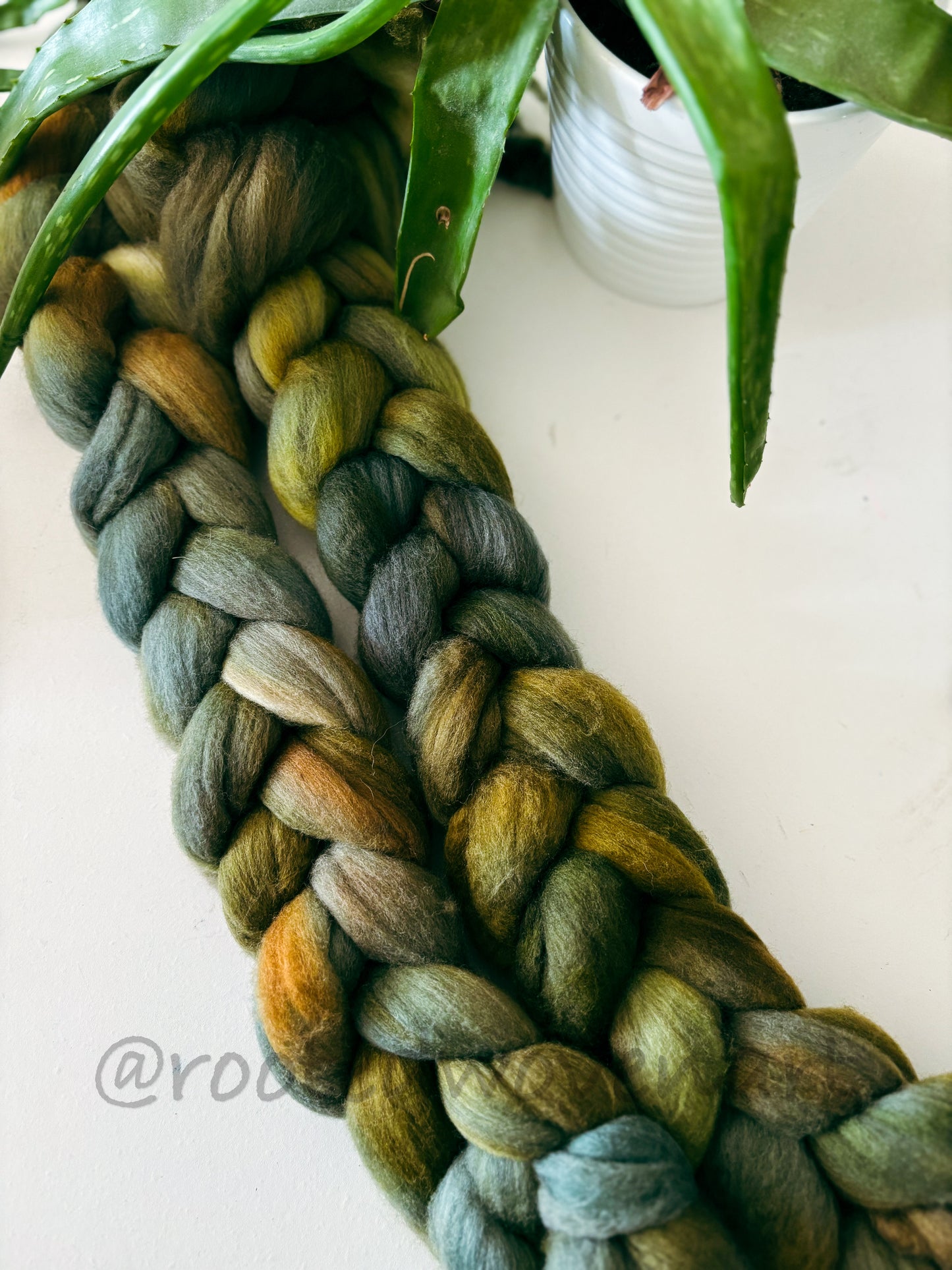 Hand dyed Non superwash merino
