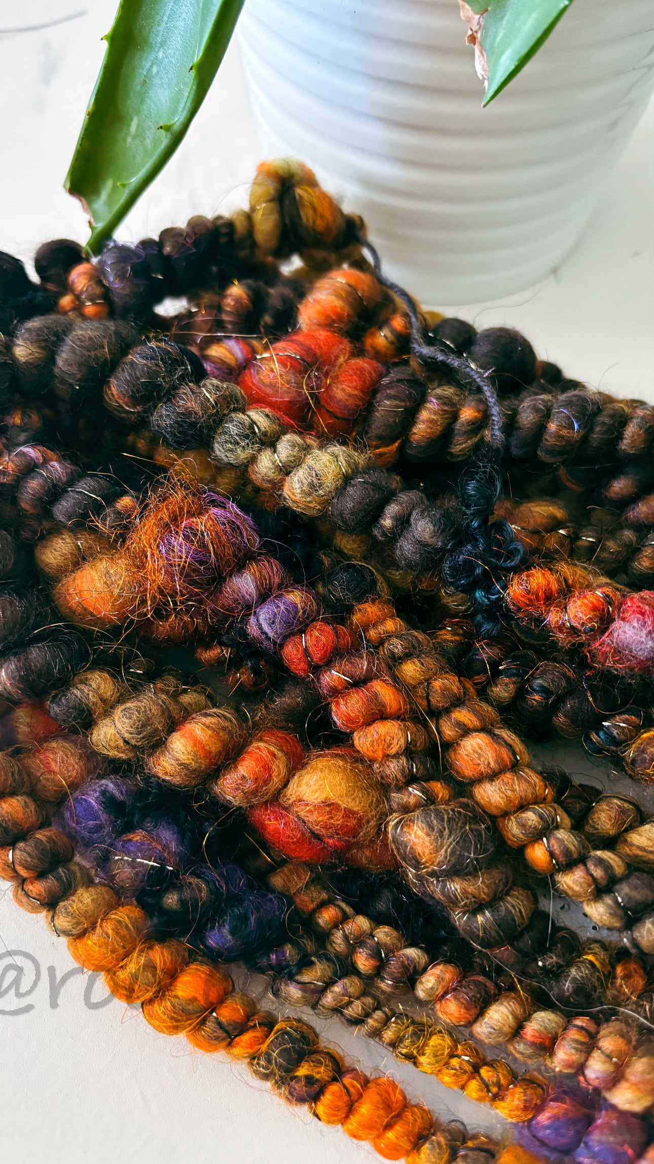 5 yards / Hand Spun Art Yarn