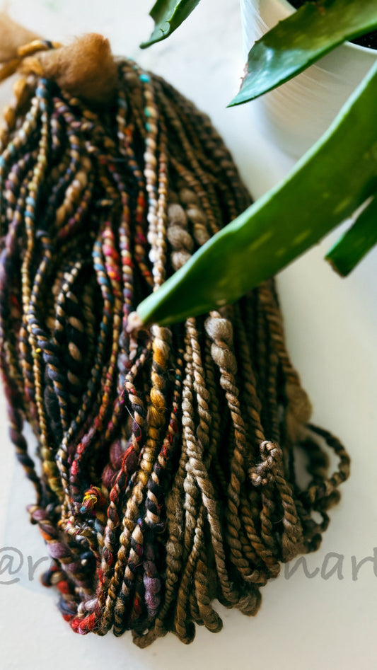 56 yards / Hand Spun Art Yarn