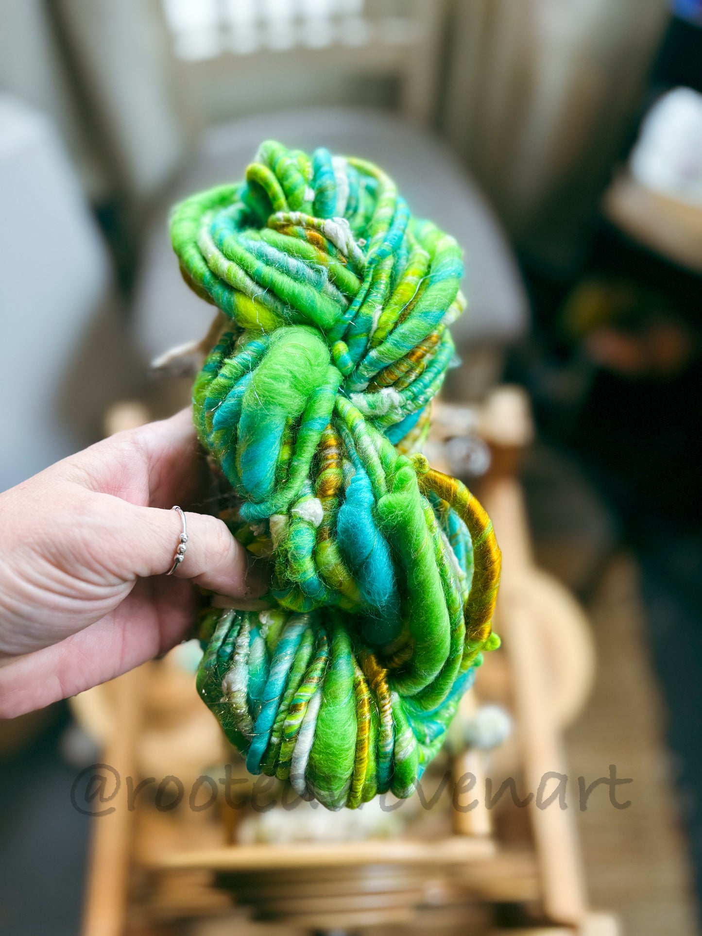 21 yards / Hand Spun Art Yarn