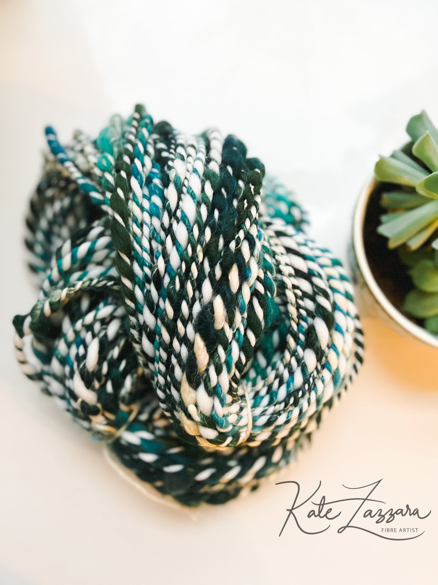 25 yards / Hand Spun Art Yarn